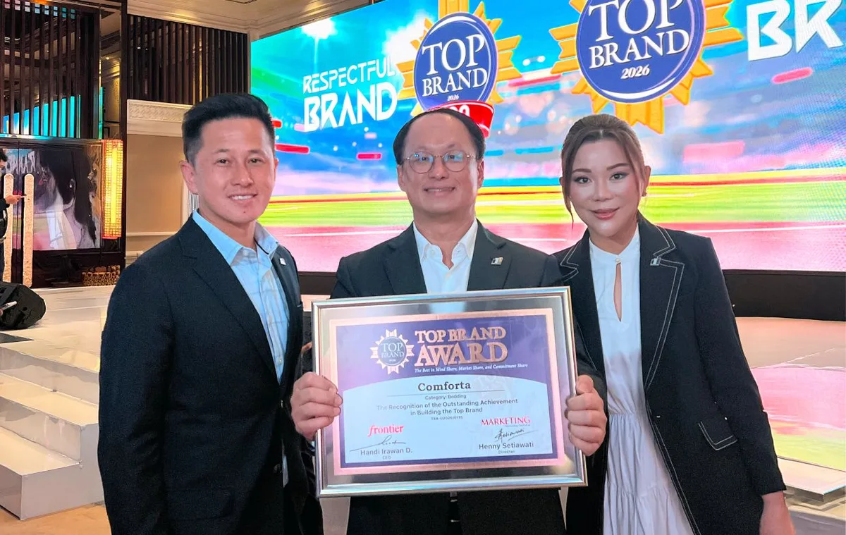Comforta meraih Top Brand Award 2026